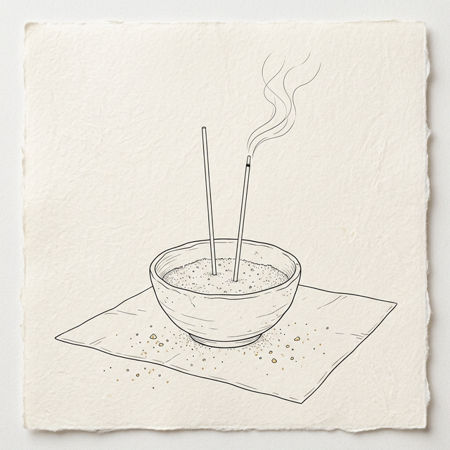 お香の砂に宿る物語